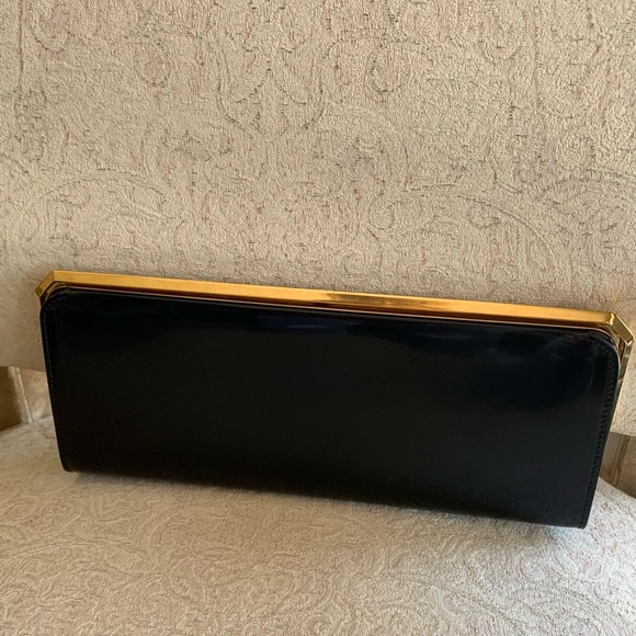 Saint Laurent SLP Patent Leather Frame Clutch Bag - Picture 5 of 16